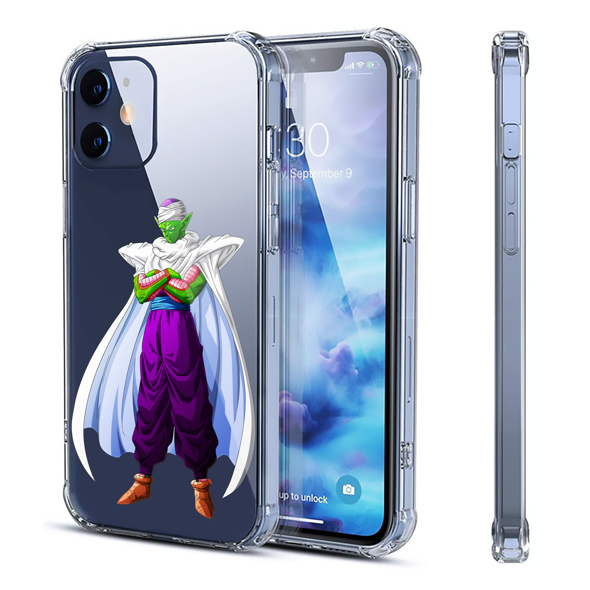 （画像用） ドラゴンボール ピッコロ DRAGON BALL Piccolo 【iPhone 12シリーズ対応】透明スマホケース（クリアソフトケース）